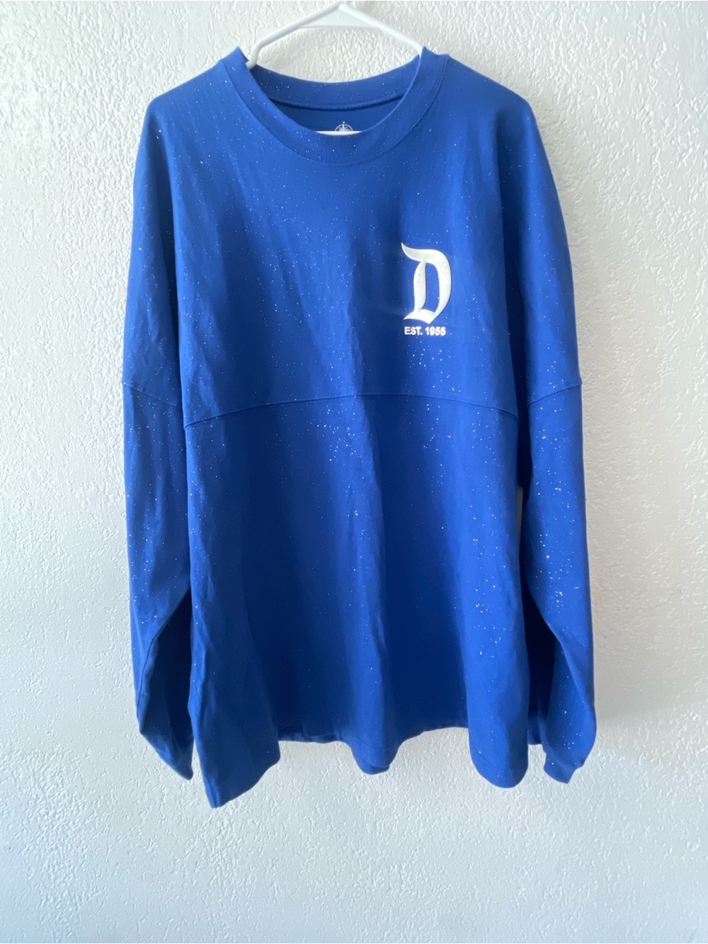 Disneyland Resort Spirit Jersey Blue Silver Glitter XXL Disney Parks